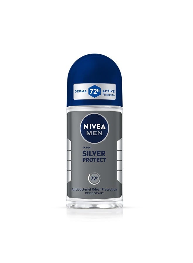 NIVEA MEN Silver Protect deodorant Roll On, 50ml
